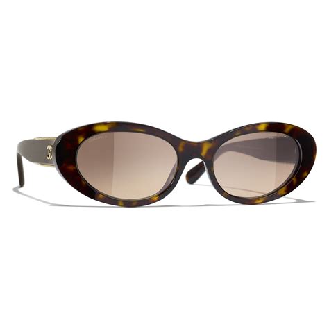 chanel ovale sonnenbrille